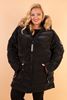 Immagine di PLUS SIZE QUALITY QUILTED JACKET WITH FUR HOOD